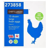Chef's Larder 15 Dozen Large Fresh Eggs  Adomoo